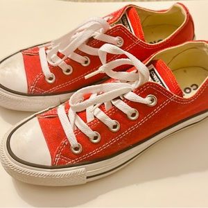 Converse low tops, size 5.5 (runs small).  Worn once.